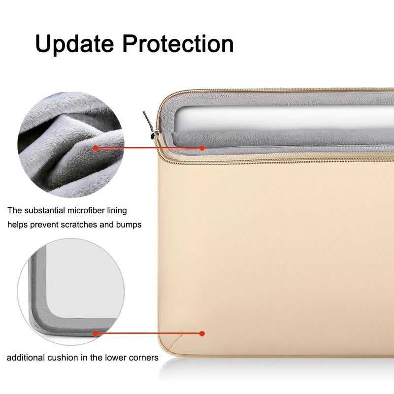 Voova 13 Inch Laptop Sleeve Case Compatible With Macbook Air/Macbook Pro 13 M2/M1,13.5 Surface Laptop 5/4,Xps 13 Chromebook,Ipad Pro 12.9,360Protective Computer Carry Bag Cover With Organizer Pocket - Image 3